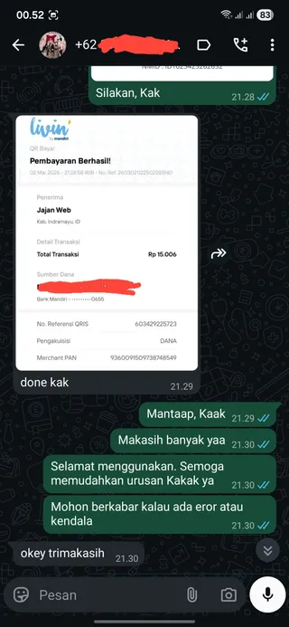 Testimoni Google AI Pro (Family) — screenshot asli pelanggan Jajan Web